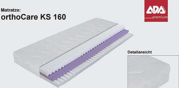 Matratze ADA 90×200 Cm Kaltschaum KS 160
