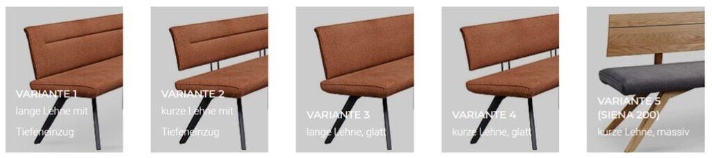 Lehnvarianten Schösswender Siena