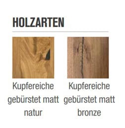 2 Holzarten für Modell Schösswender Lassan