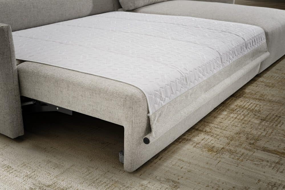 Sitzgarnitur SEDDA Amira mit Bettfunktion Leintuch mit Rollfunktion