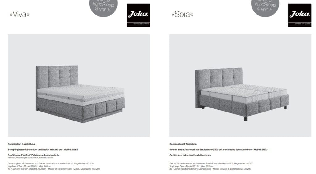 Bett Joka Vario Sleep