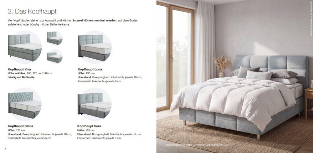 Bett Joka Vario Sleep Kopfteile